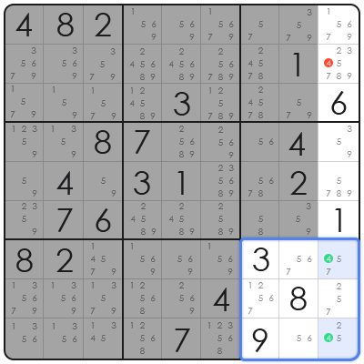 sudoku x wing technique